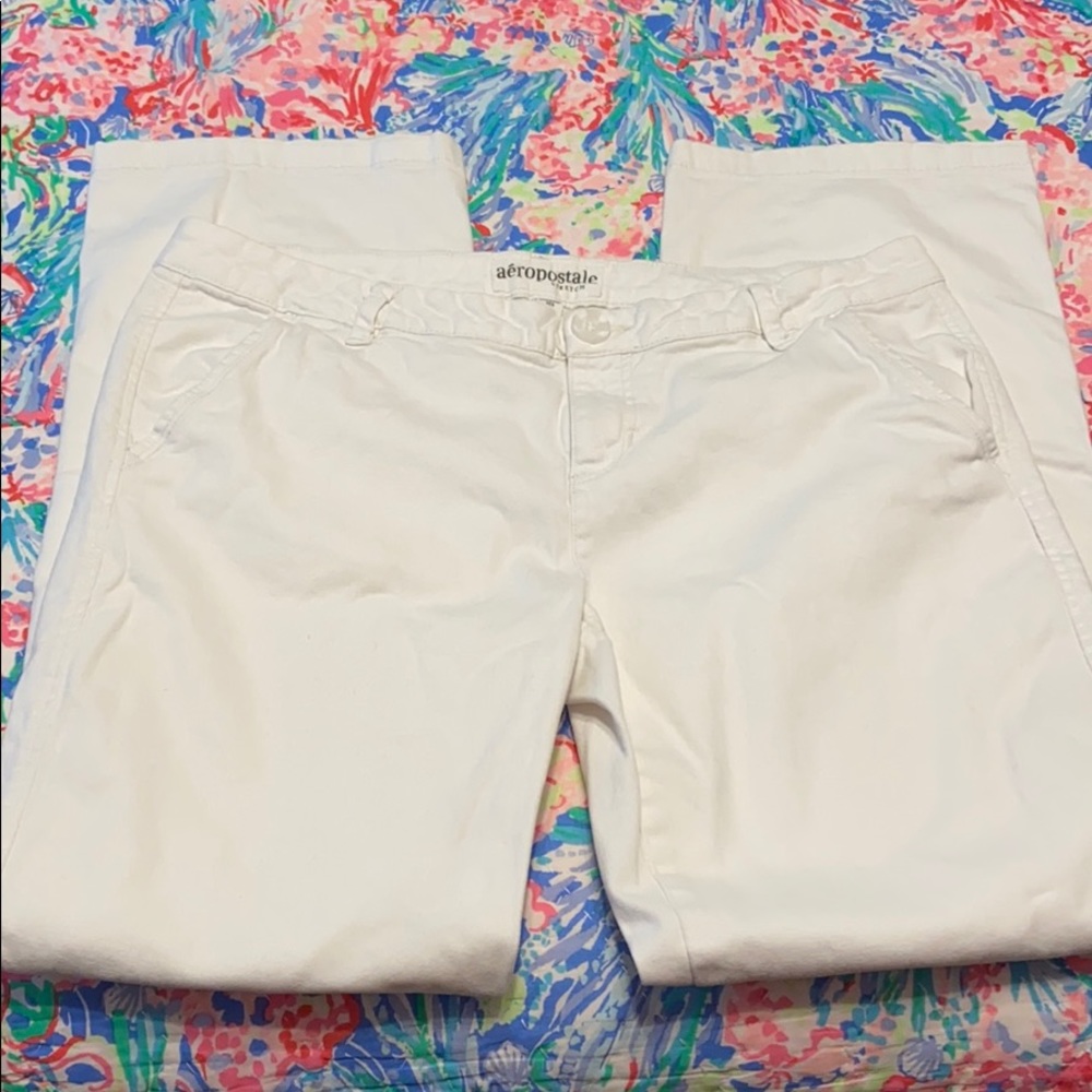 Aeropostale Stretch White Pants